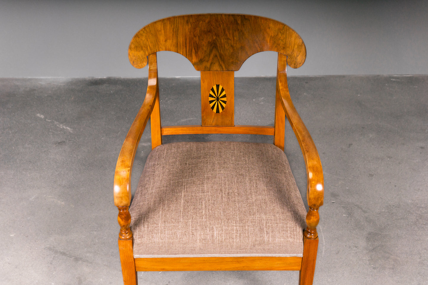 Elegante 3er Set Stühle im Biedermeier Stil, 1.Hälfte des 20.Jahrhunderts - Stuhl Chair Armchair Armlehnenstuhl Tisch Alt MÖBLINGER