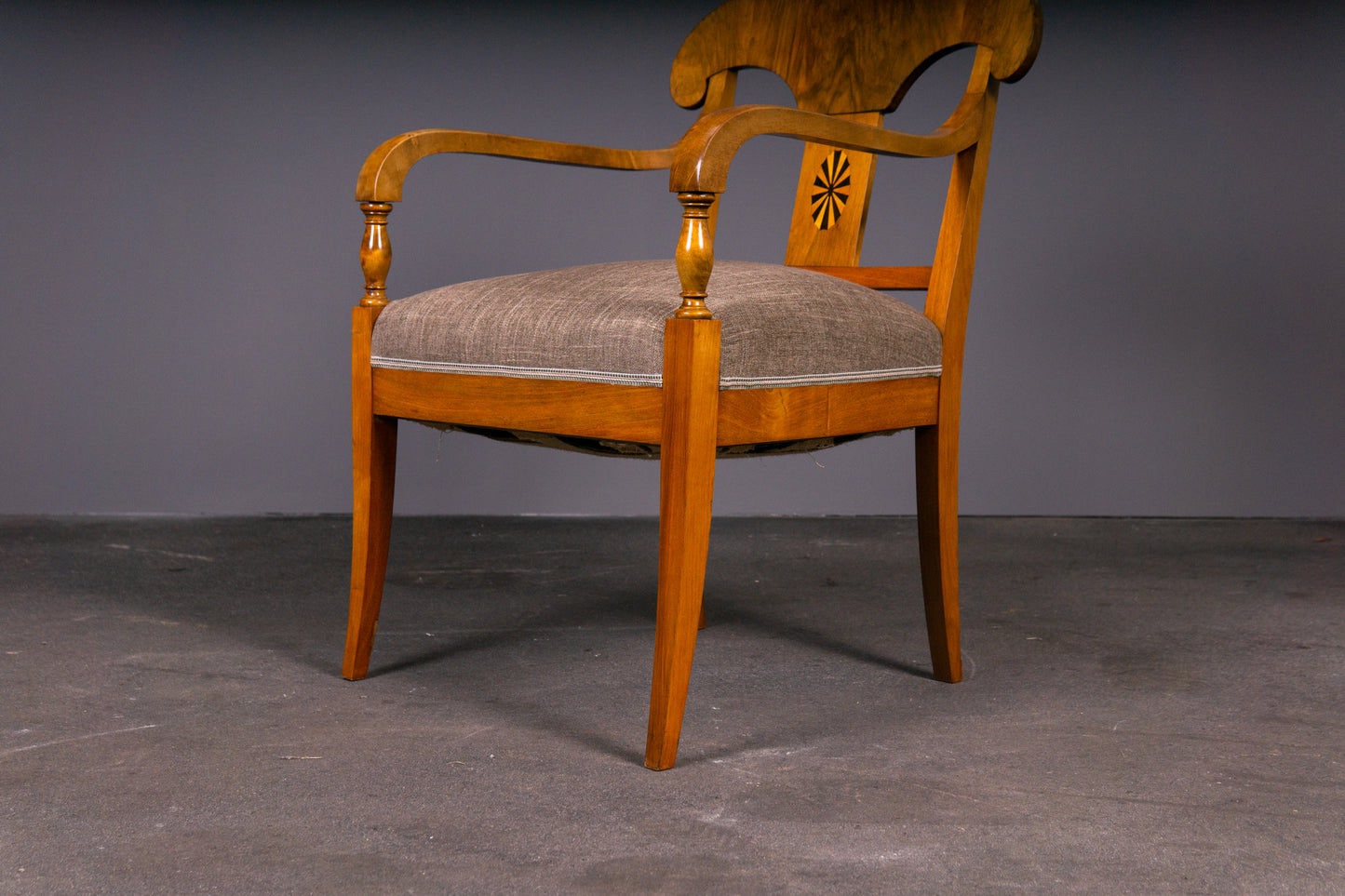 Elegante 3er Set Stühle im Biedermeier Stil, 1.Hälfte des 20.Jahrhunderts - Stuhl Chair Armchair Armlehnenstuhl Tisch Alt MÖBLINGER