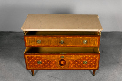 Wunderschöne Kommode im Louis XVI Stil, 2.Hälfte des 20.Jahrhunderts - Schrank Anrichte Regal Sideboard Vintage Alt MÖBLINGER