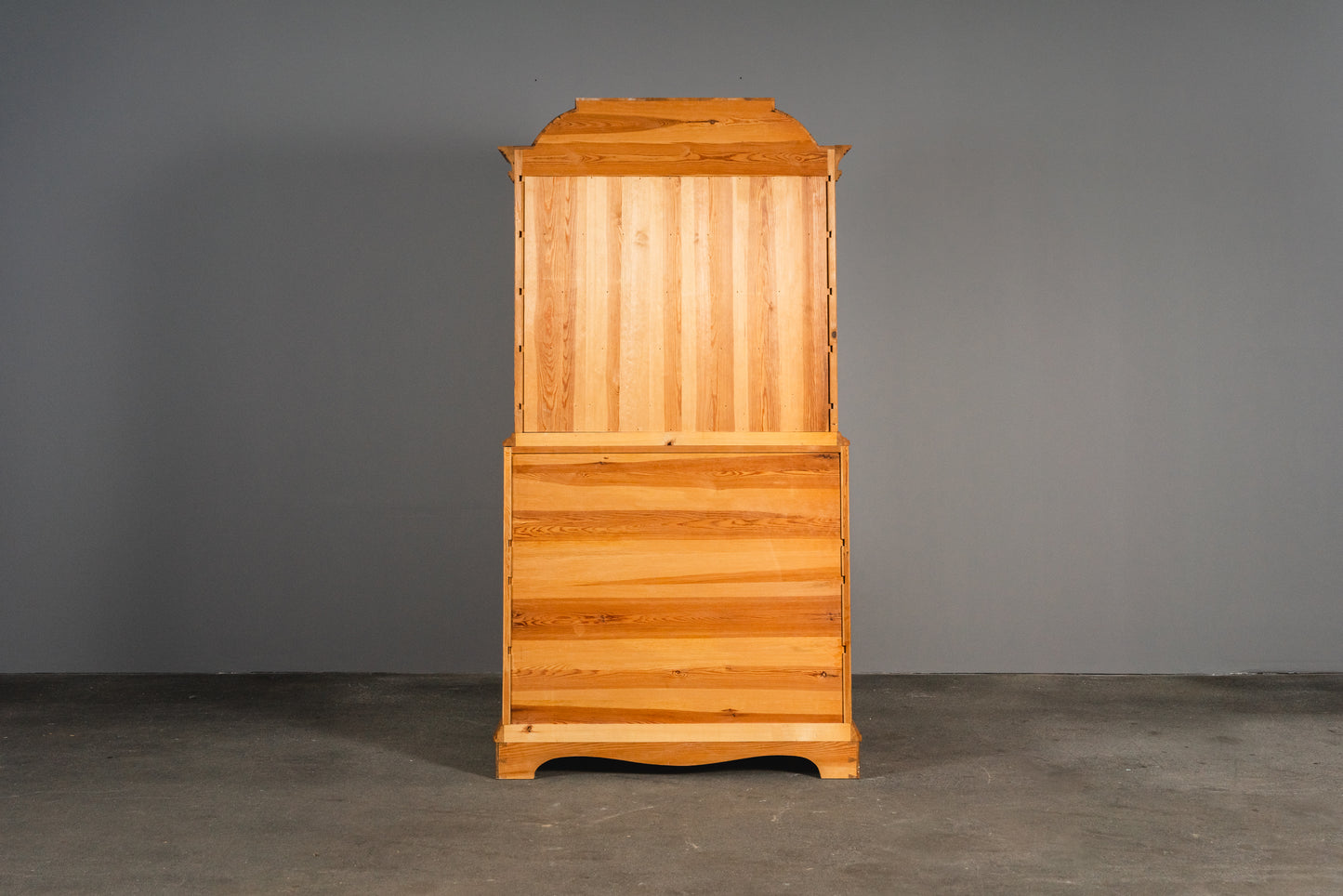 Schöner Schrägklappen-Aufsatzsekretär, 2.Hälfte des 20.Jahrhunderts - Sekretär Aufsatzsekretär Kommode Anrichte Schrank Buffet Alt Antik MÖBLINGER