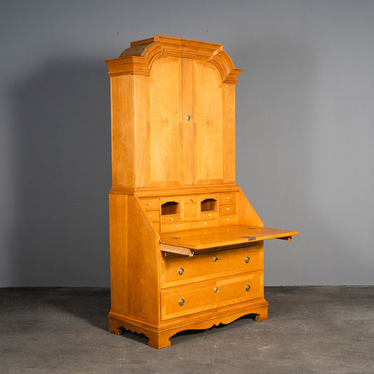 Schöner Schrägklappen-Aufsatzsekretär, 2.Hälfte des 20.Jahrhunderts - Sekretär Aufsatzsekretär Kommode Anrichte Schrank Buffet Alt Antik MÖBLINGER