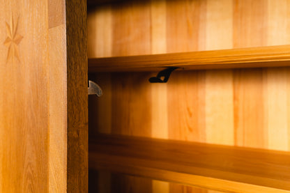 Schöner Schrägklappen-Aufsatzsekretär, 2.Hälfte des 20.Jahrhunderts - Sekretär Aufsatzsekretär Kommode Anrichte Schrank Buffet Alt Antik MÖBLINGER