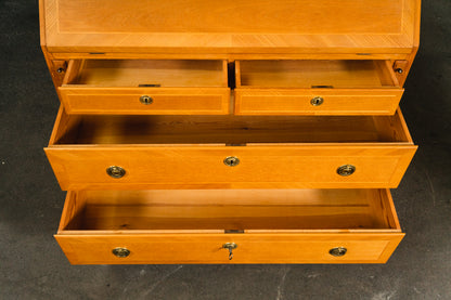 Schöner Schrägklappen-Aufsatzsekretär, 2.Hälfte des 20.Jahrhunderts - Sekretär Aufsatzsekretär Kommode Anrichte Schrank Buffet Alt Antik MÖBLINGER