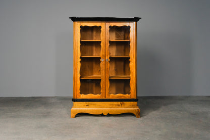 Elegante kleine Vintage Biedermeier Vitrine, zweite Hälfte des 19.Jahrhunderts - Schrank Regal Kommode Bücherschrank Antik Alt MÖBLINGER