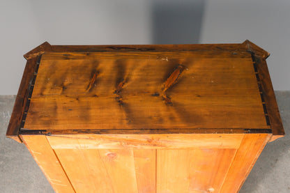 Elegante kleine Vintage Biedermeier Vitrine, zweite Hälfte des 19.Jahrhunderts - Schrank Regal Kommode Bücherschrank Antik Alt MÖBLINGER