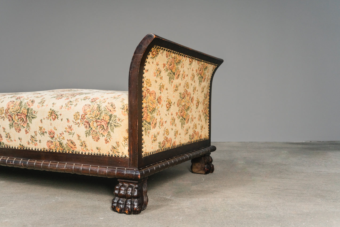 Seltene Neorenaissance Chaiselongue, erste Hälfte des 20.Jahrhunderts - Bett Vintage Alt Sofa Daybed MÖBLINGER