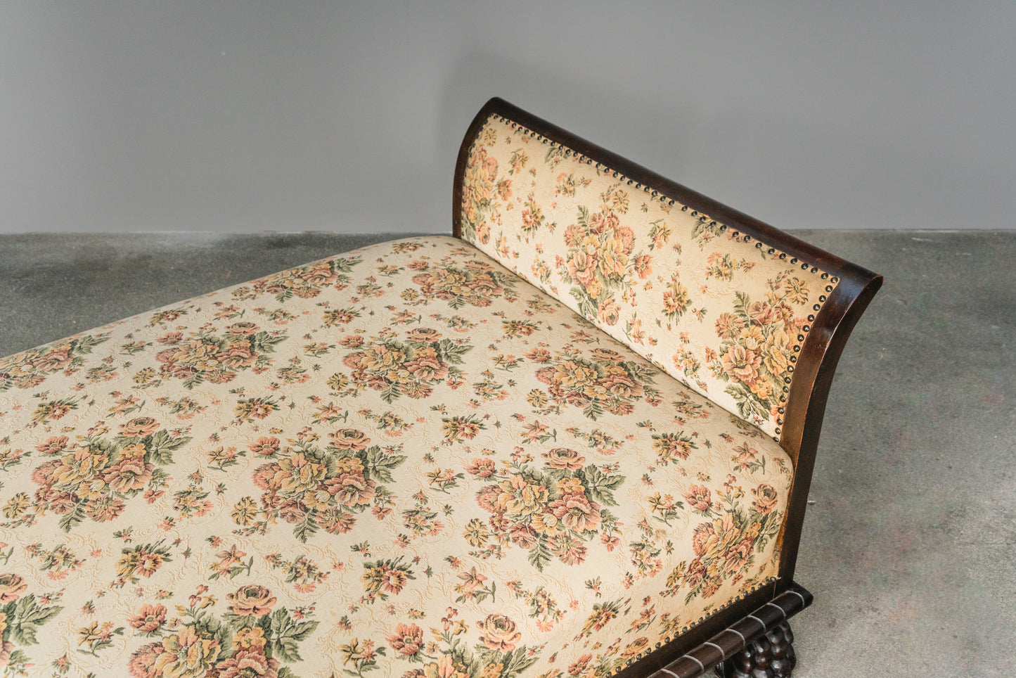 Seltene Neorenaissance Chaiselongue, erste Hälfte des 20.Jahrhunderts - Bett Vintage Alt Sofa Daybed MÖBLINGER