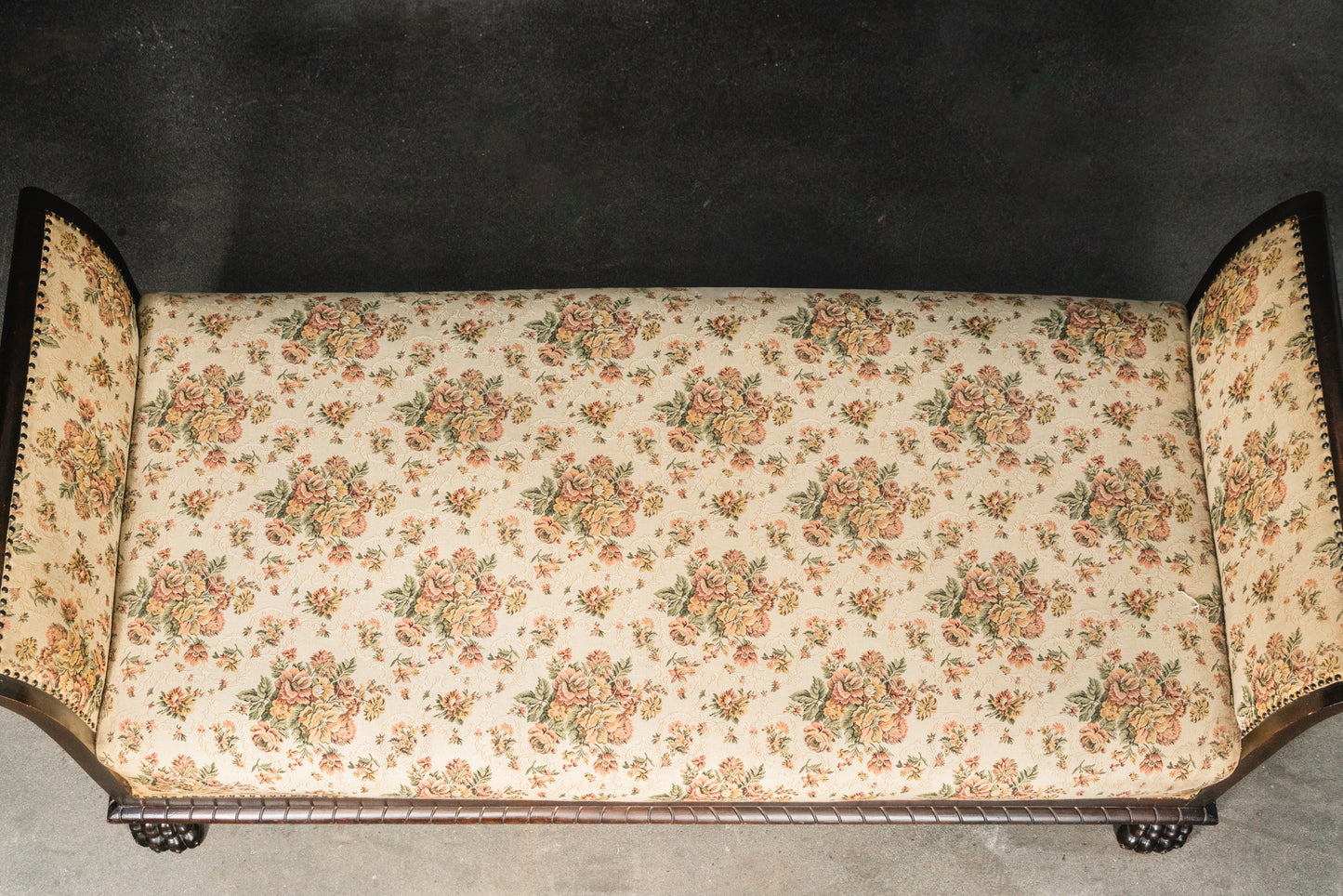 Seltene Neorenaissance Chaiselongue, erste Hälfte des 20.Jahrhunderts - Bett Vintage Alt Sofa Daybed MÖBLINGER