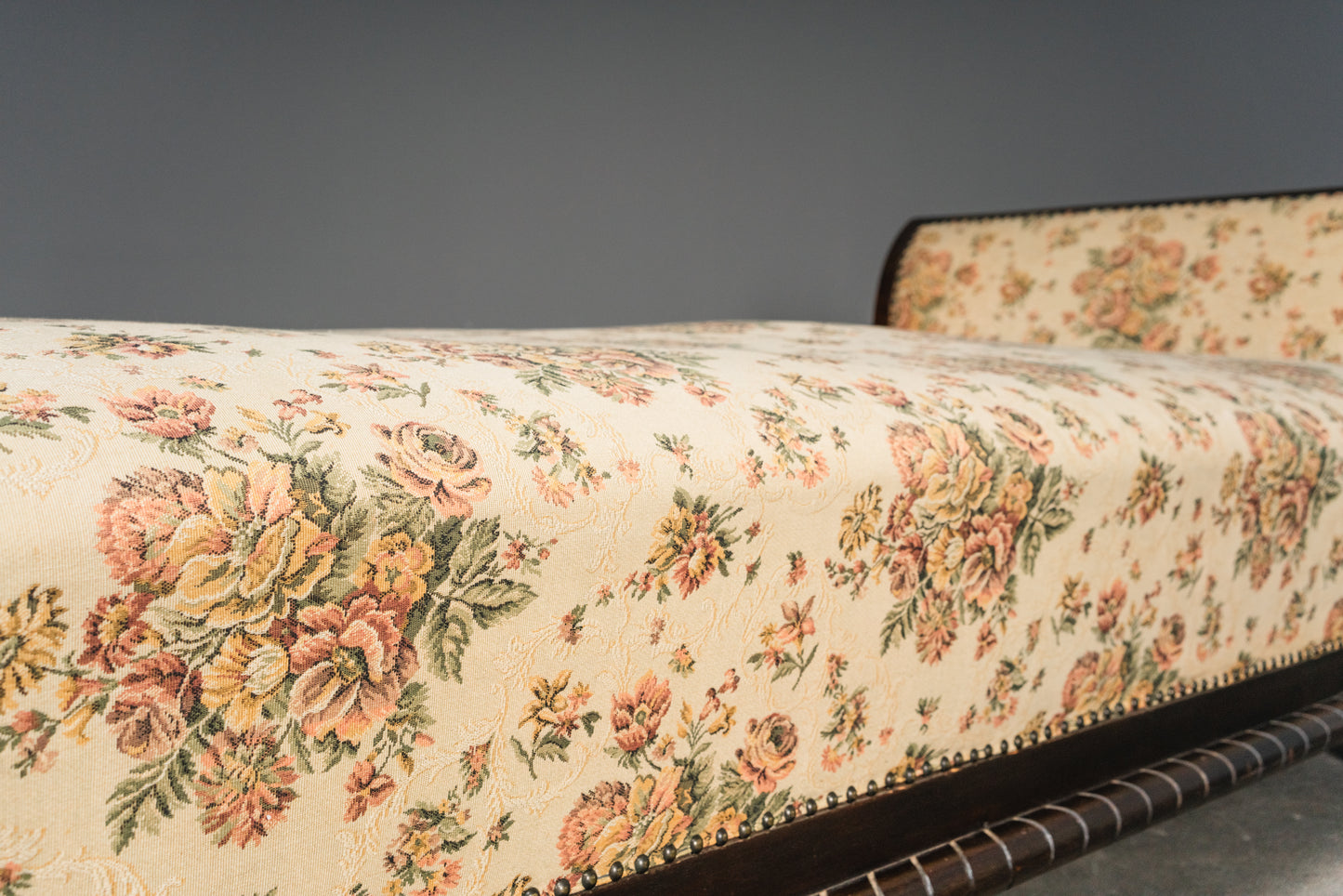 Seltene Neorenaissance Chaiselongue, erste Hälfte des 20.Jahrhunderts - Bett Vintage Alt Sofa Daybed MÖBLINGER