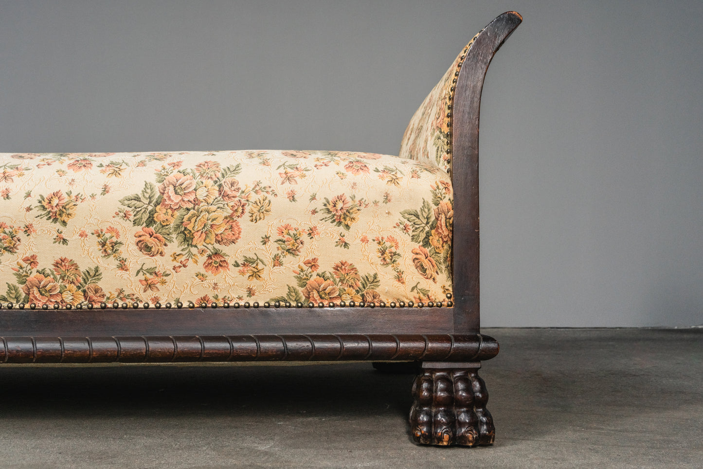Seltene Neorenaissance Chaiselongue, erste Hälfte des 20.Jahrhunderts - Bett Vintage Alt Sofa Daybed MÖBLINGER