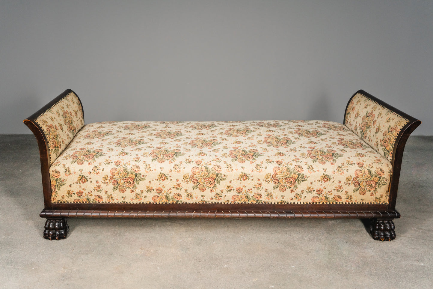 Seltene Neorenaissance Chaiselongue, erste Hälfte des 20.Jahrhunderts - Bett Vintage Alt Sofa Daybed MÖBLINGER