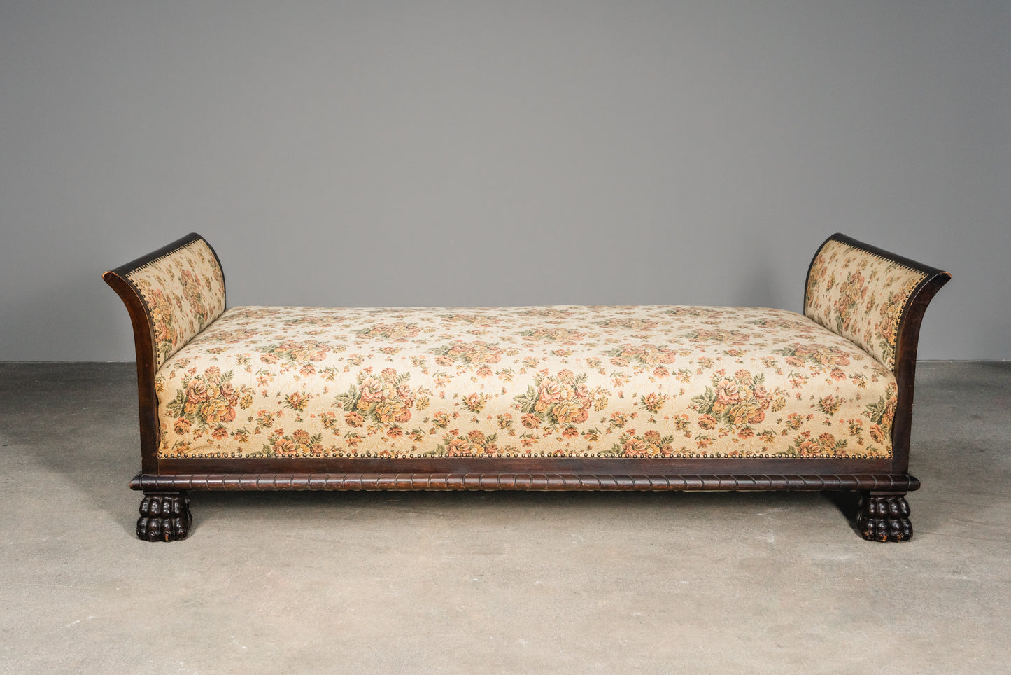 Seltene Neorenaissance Chaiselongue, erste Hälfte des 20.Jahrhunderts - Bett Vintage Alt Sofa Daybed MÖBLINGER