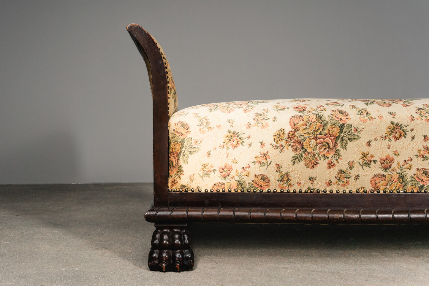 Seltene Neorenaissance Chaiselongue, erste Hälfte des 20.Jahrhunderts - Bett Vintage Alt Sofa Daybed MÖBLINGER