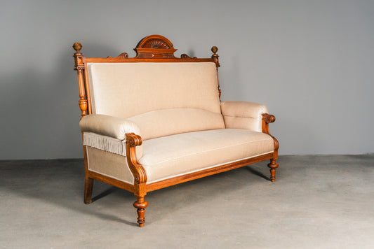 Klassisches gemütliches Gründerzeit Sofa, zweite Hälfte des 19.Jahrhunderts - Antik Couch Sessel Alt MÖBLINGER