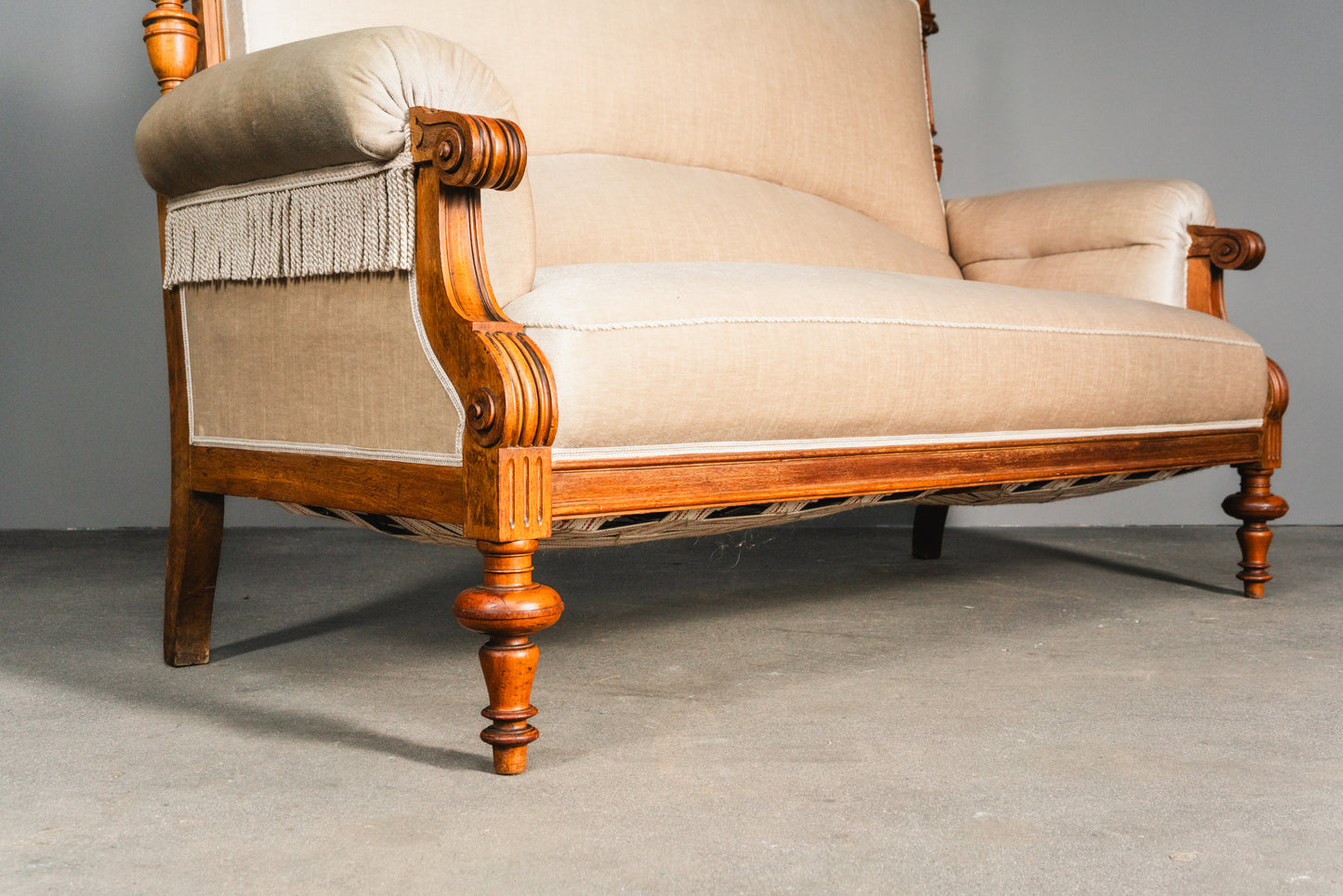 Klassisches gemütliches Gründerzeit Sofa, zweite Hälfte des 19.Jahrhunderts - Antik Couch Sessel Alt MÖBLINGER