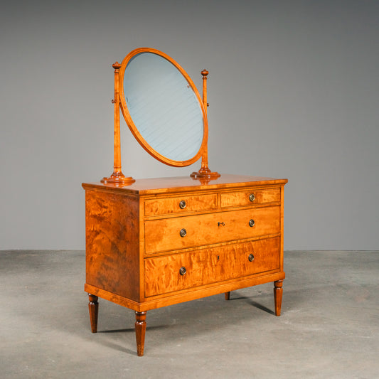 Wunderschöne Jugendstil Kommode mit Spiegel, Anfang des 20.Jahrhunderts - Schrank Schminkkommode Regal Bad Alt Antik MÖBLINGER