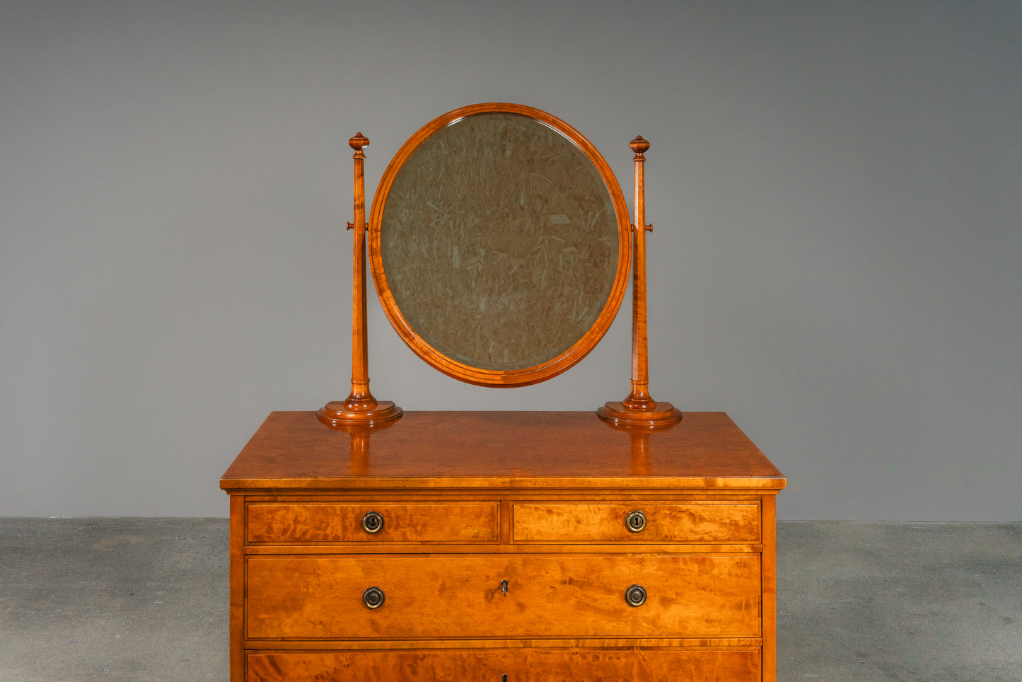 Wunderschöne Jugendstil Kommode mit Spiegel, Anfang des 20.Jahrhunderts - Schrank Schminkkommode Regal Bad Alt Antik MÖBLINGER