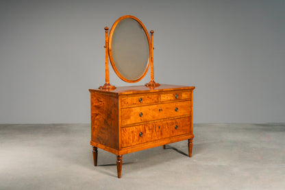 Wunderschöne Jugendstil Kommode mit Spiegel, Anfang des 20.Jahrhunderts - Schrank Schminkkommode Regal Bad Alt Antik MÖBLINGER