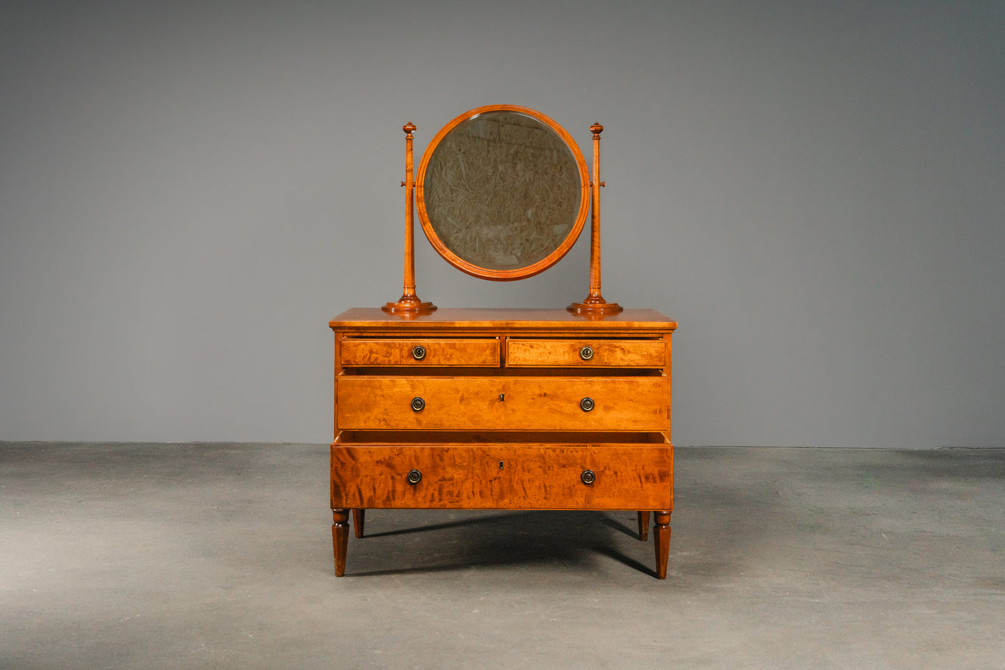 Wunderschöne Jugendstil Kommode mit Spiegel, Anfang des 20.Jahrhunderts - Schrank Schminkkommode Regal Bad Alt Antik MÖBLINGER