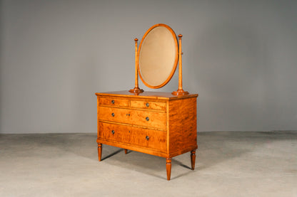 Wunderschöne Jugendstil Kommode mit Spiegel, Anfang des 20.Jahrhunderts - Schrank Schminkkommode Regal Bad Alt Antik MÖBLINGER