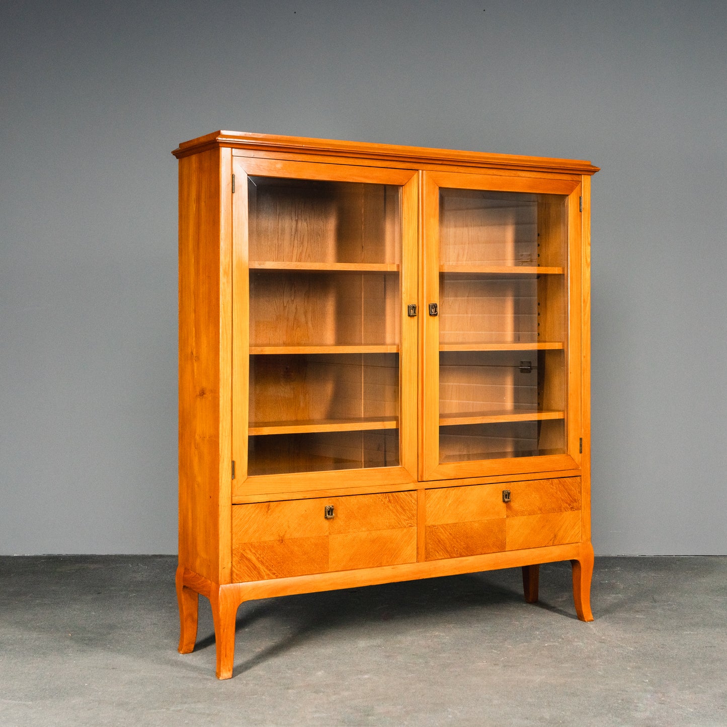 Eleganter Jugendstil Bücherschrank, Anfang des 20.Jahrhunderts - Schrank Vitrine Kommode Regal Alt Antik MÖBLINGER