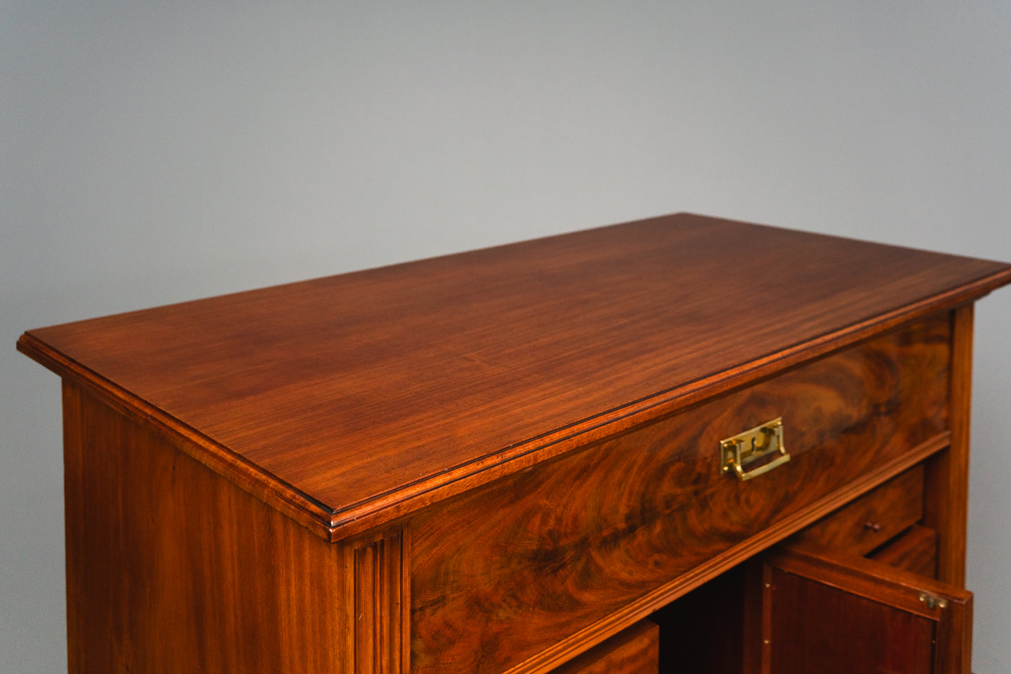 Wunderschöner Jugendstil Standsekretär, Anfang des 20.Jahrhunderts - Sekretär Desk Schreibtisch Büro Schrank Kommode Mahagoni Alt Antik MÖBLINGER