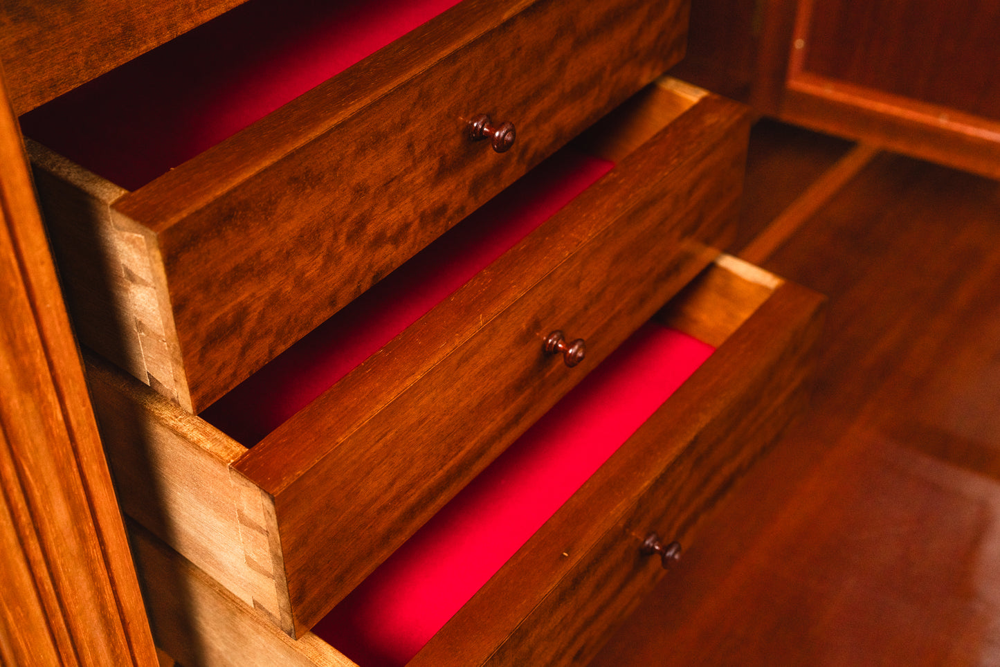 Wunderschöner Jugendstil Standsekretär, Anfang des 20.Jahrhunderts - Sekretär Desk Schreibtisch Büro Schrank Kommode Mahagoni Alt Antik MÖBLINGER