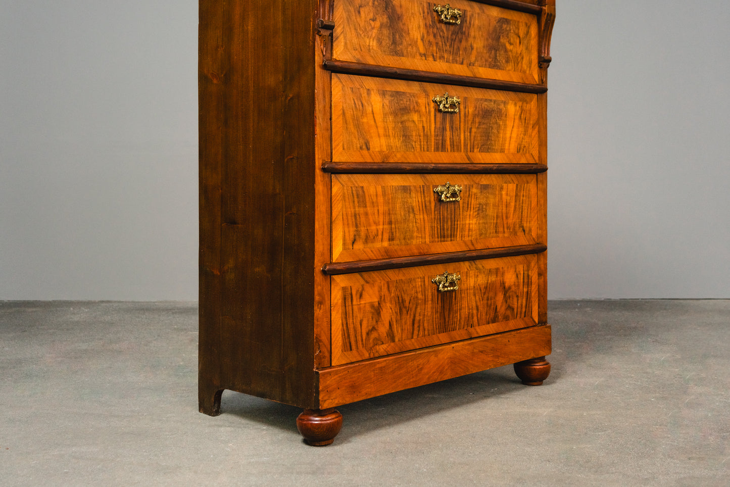 Stilvolle hohe Antike Gründerzeit Kommode, Ende des 19.Jahrhunderts - Schrank Regal Anrichte Alt Antik MÖBLINGER