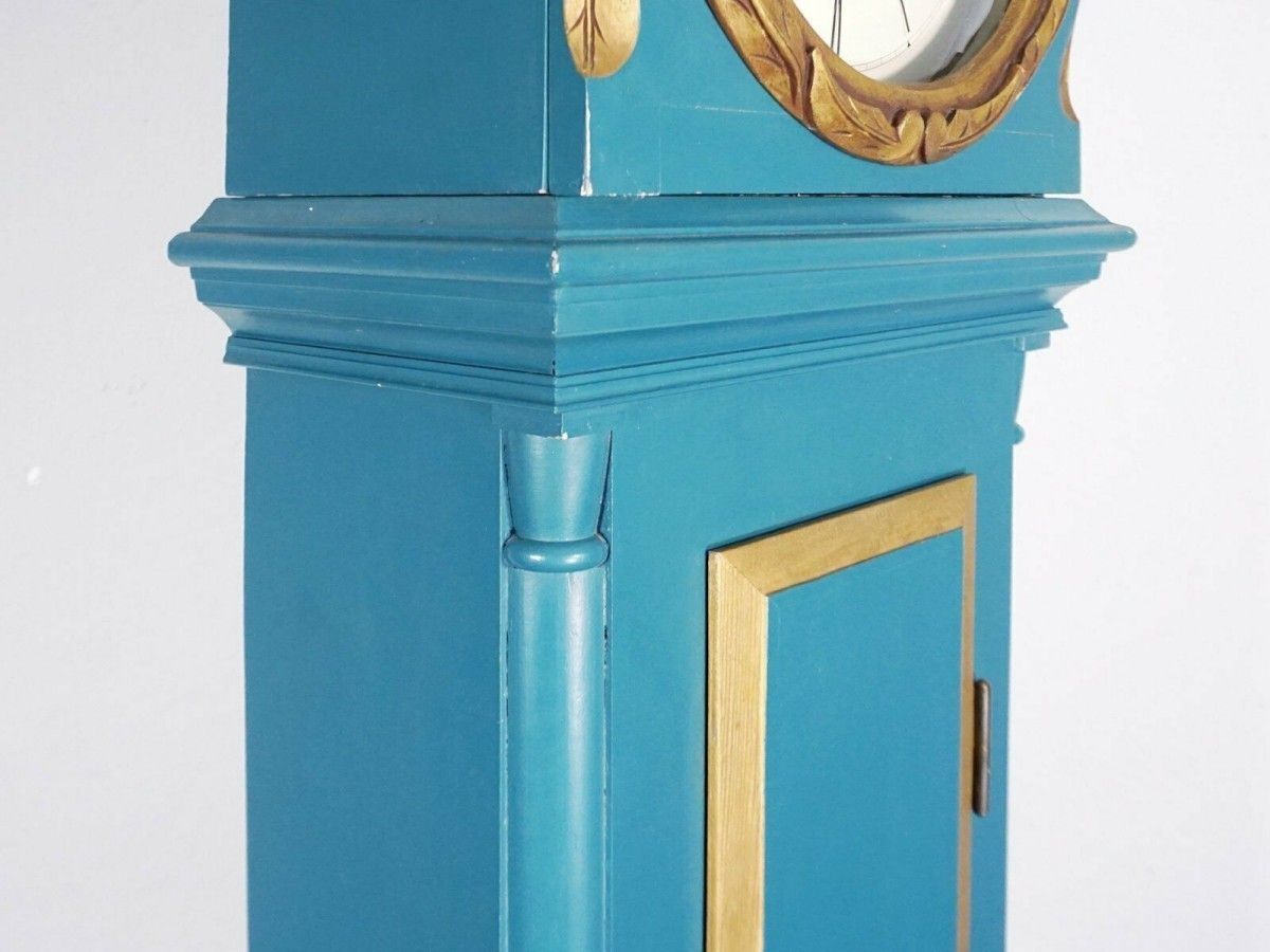 Standuhr Clock Dänemark Uhr Pendel Glocke Alt Antik