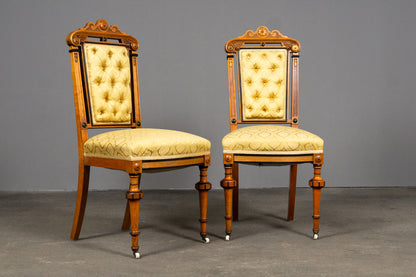 Schönes Gründerzeit 2er Set Salonstühle