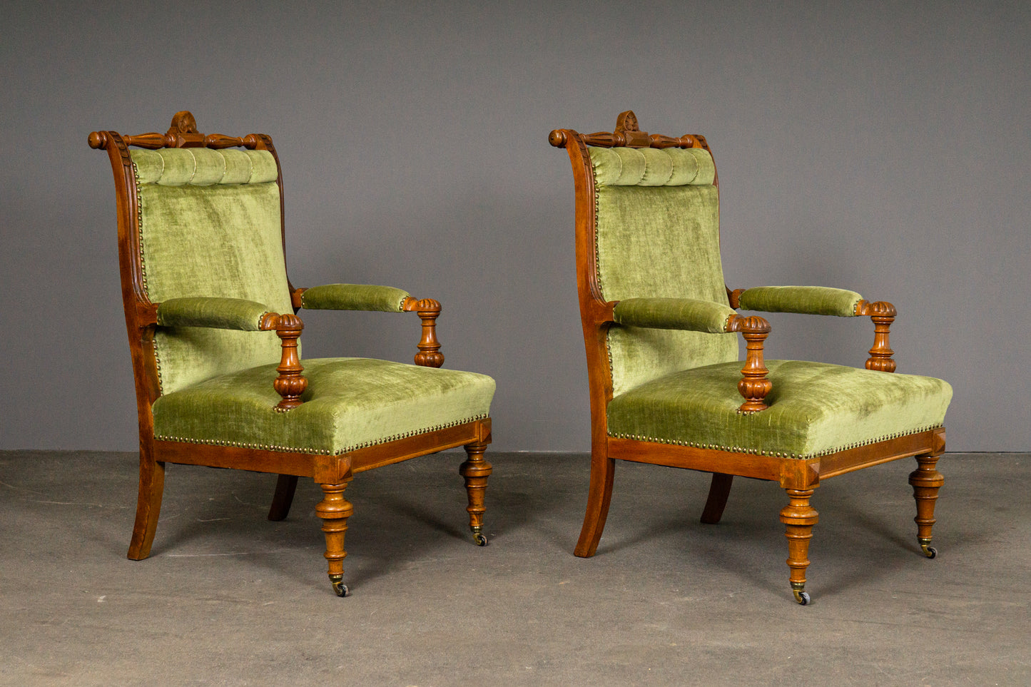 Elegantes Paar Gründerzeit Sessel