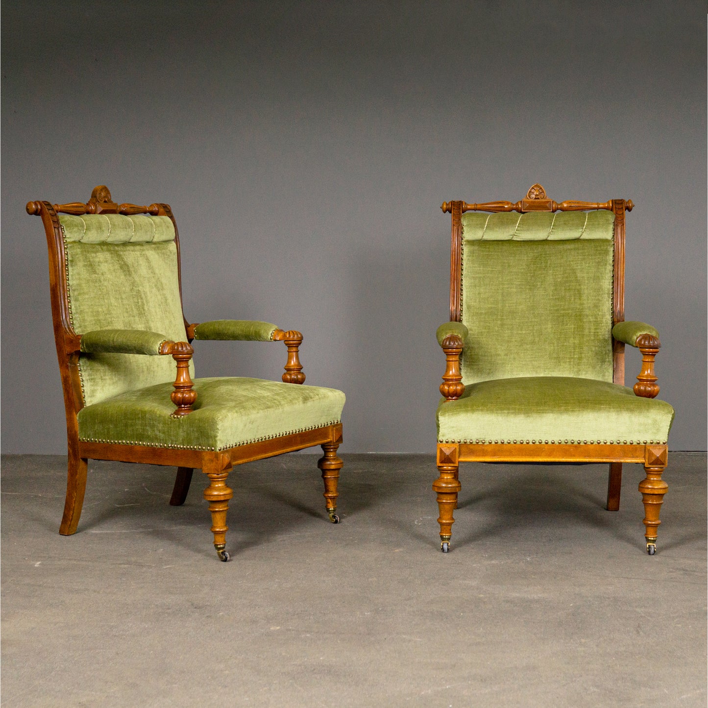 Elegantes Paar Gründerzeit Sessel