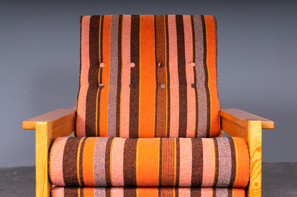 Schönes Vintage Sofa mit zwei Sesseln