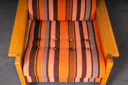 Schönes Vintage Sofa mit zwei Sesseln