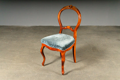 Schönes 4er Set Stühle im Biedermeier Stil