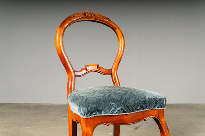 Schönes 4er Set Stühle im Biedermeier Stil