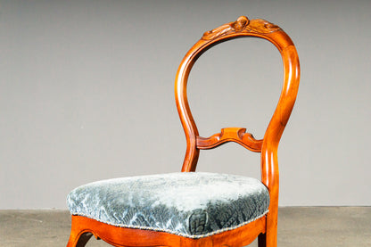 Schönes 4er Set Stühle im Biedermeier Stil