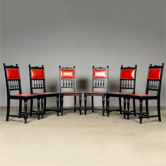 Schöne Gründerzeit 6er Set Stühle