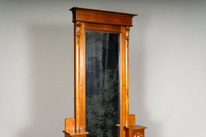 Eleganter Jugendstil Standspiegel