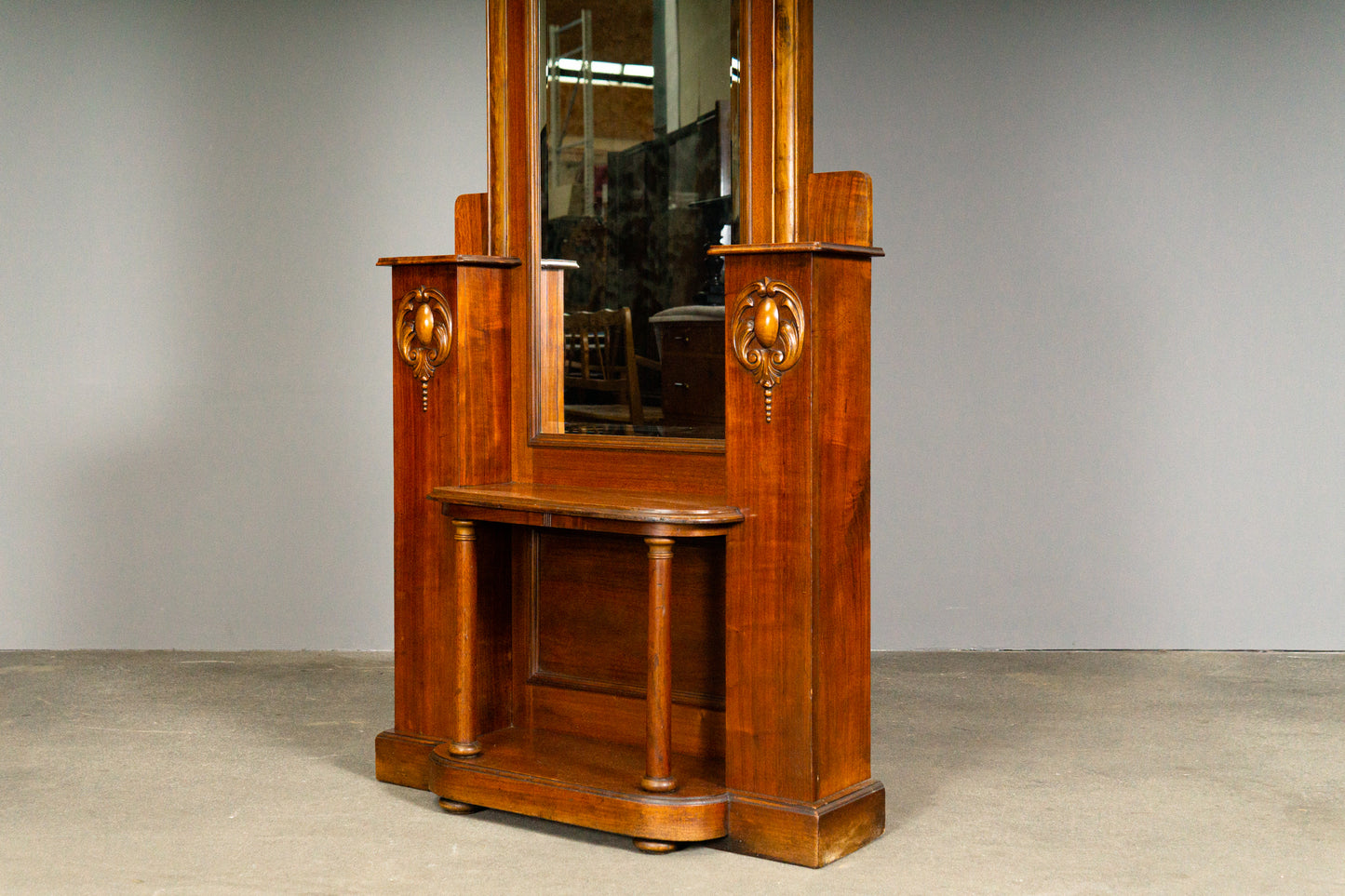 Eleganter Jugendstil Standspiegel