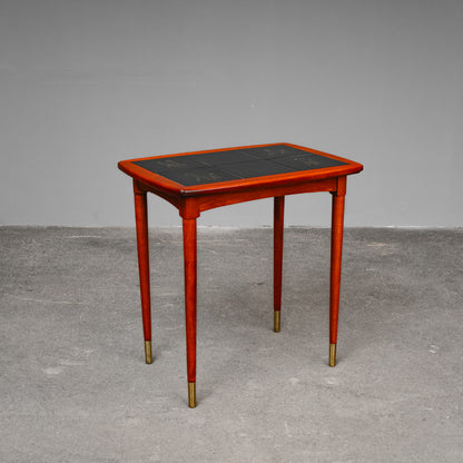 Mid-Century Fliesentisch in Buche - zweite Hälfte des 20.Jahrhunderts