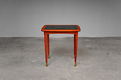Mid-Century Fliesentisch in Buche - zweite Hälfte des 20.Jahrhunderts