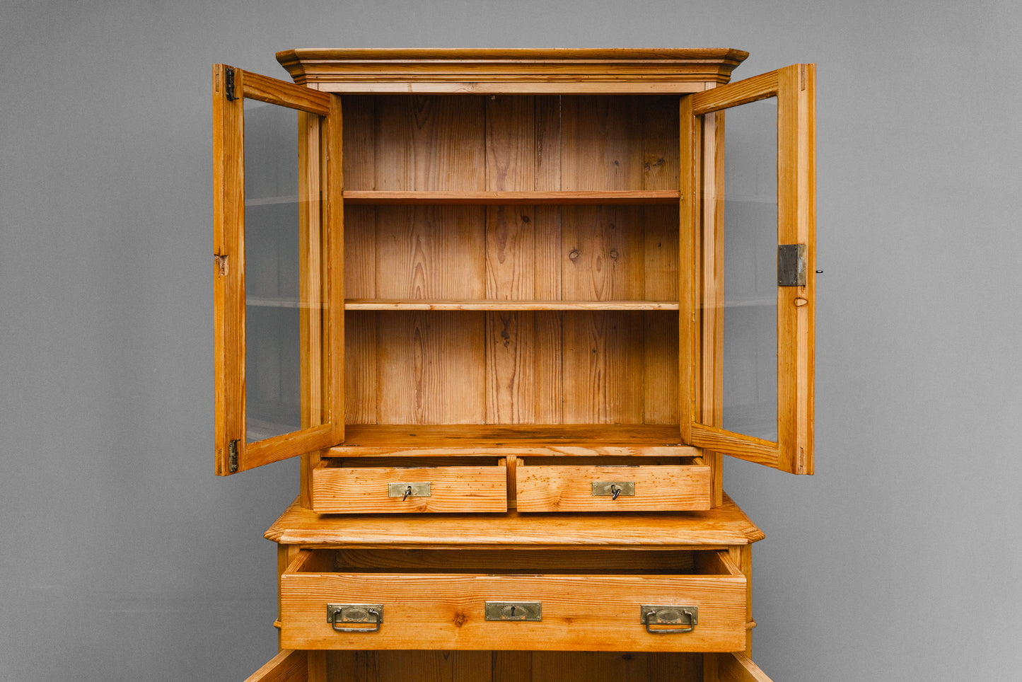Wunderschöner Biedermeier Vitrinenschrank