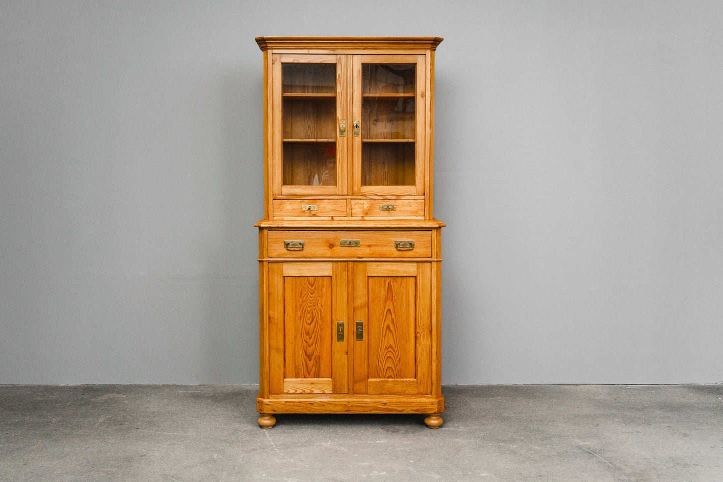 Wunderschöner Biedermeier Vitrinenschrank