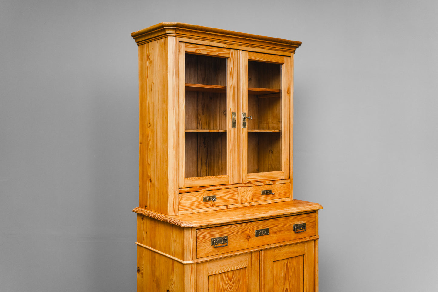 Wunderschöner Biedermeier Vitrinenschrank