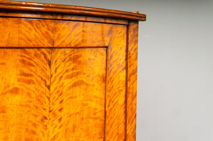 Biedermeier Eckschrank in Birke - 1.Hälfte des 19.Jahrhunderts