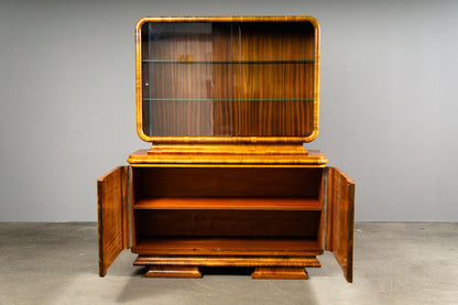 Beeindruckender Art Déco Vitrinenschrank