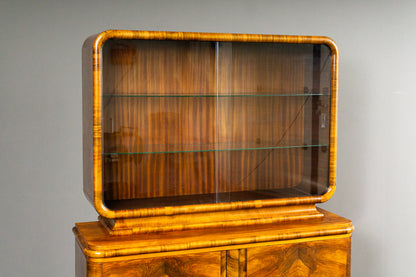 Beeindruckender Art Déco Vitrinenschrank