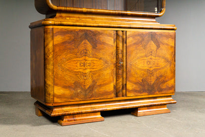 Beeindruckender Art Déco Vitrinenschrank