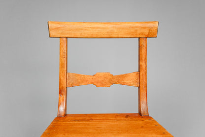 Schlichtes Paar Biedermeier Stühle